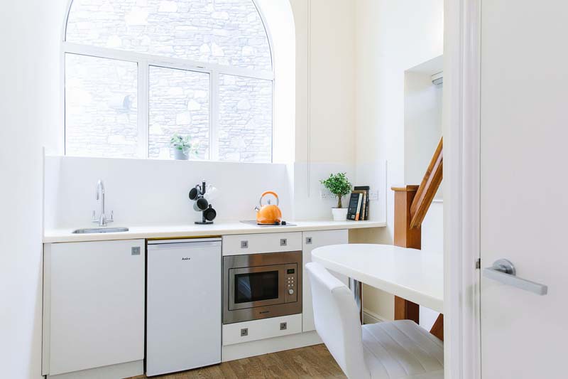 Kitchen in a Classic One Bedroom Flat at Cathedral Park in Bristol, Unite Students accommodation