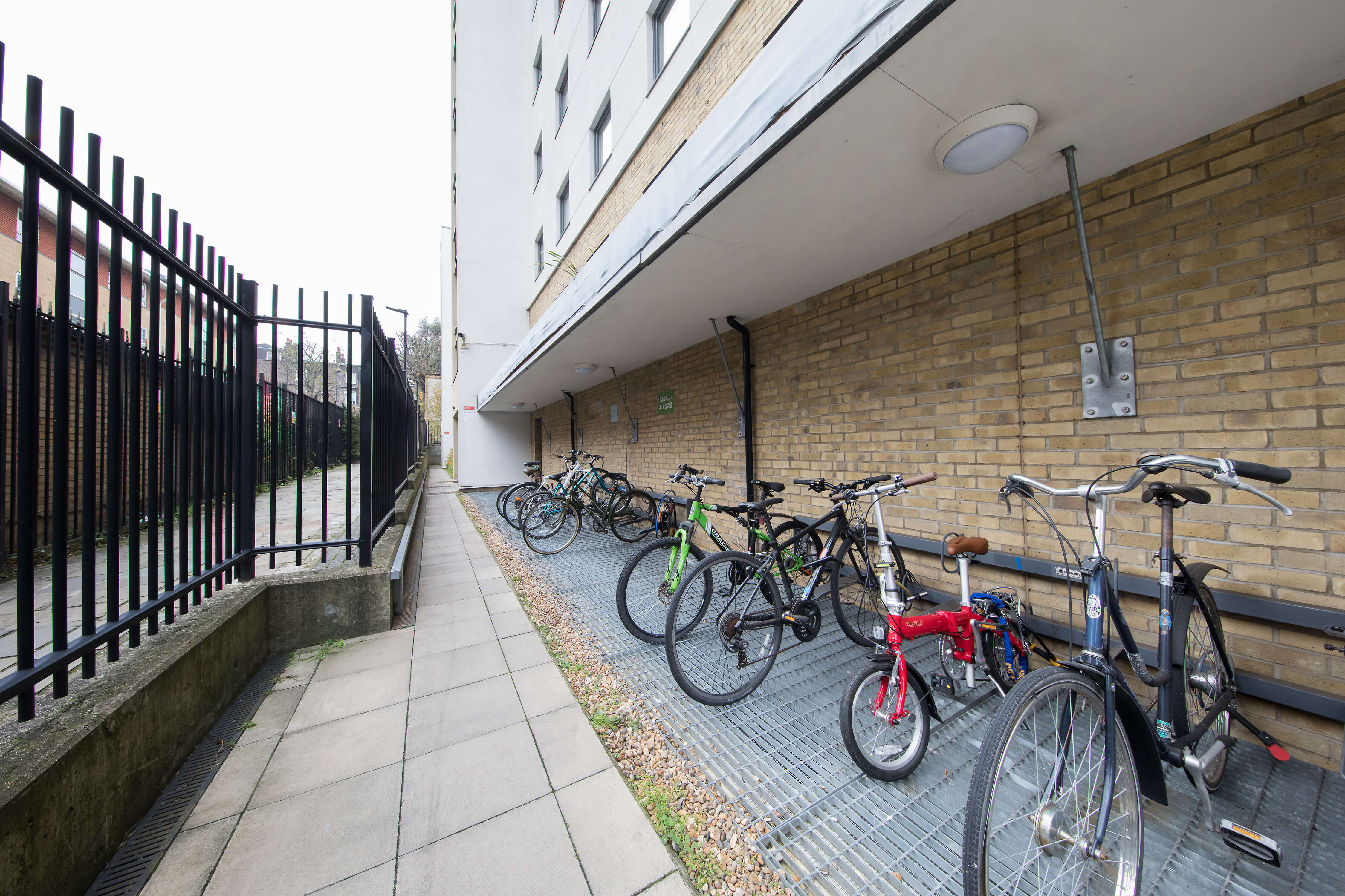 Bike storage area at Beaumont Court