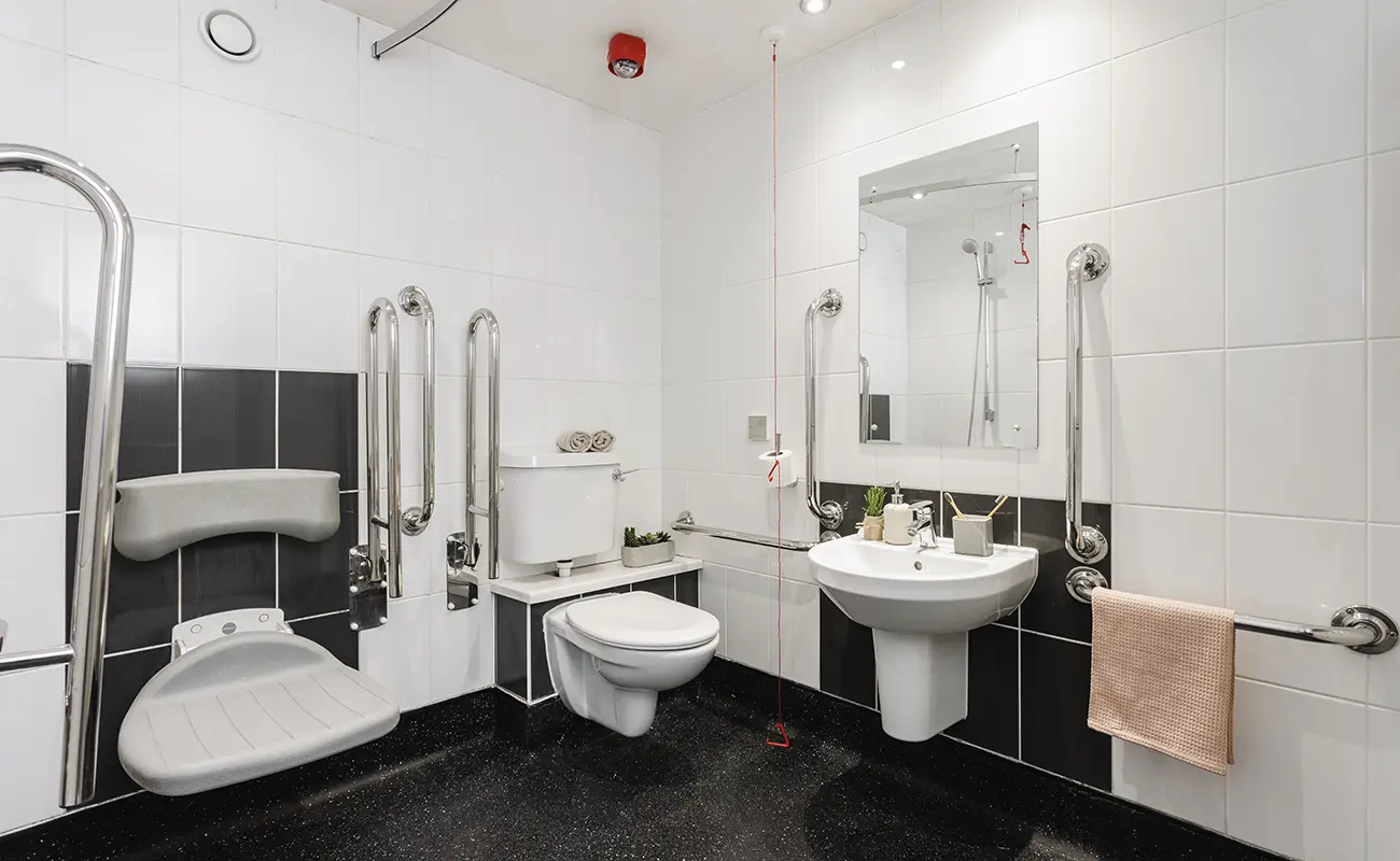 Bathroom in an Accessible Basic Studio and Accessible Classic Studio
