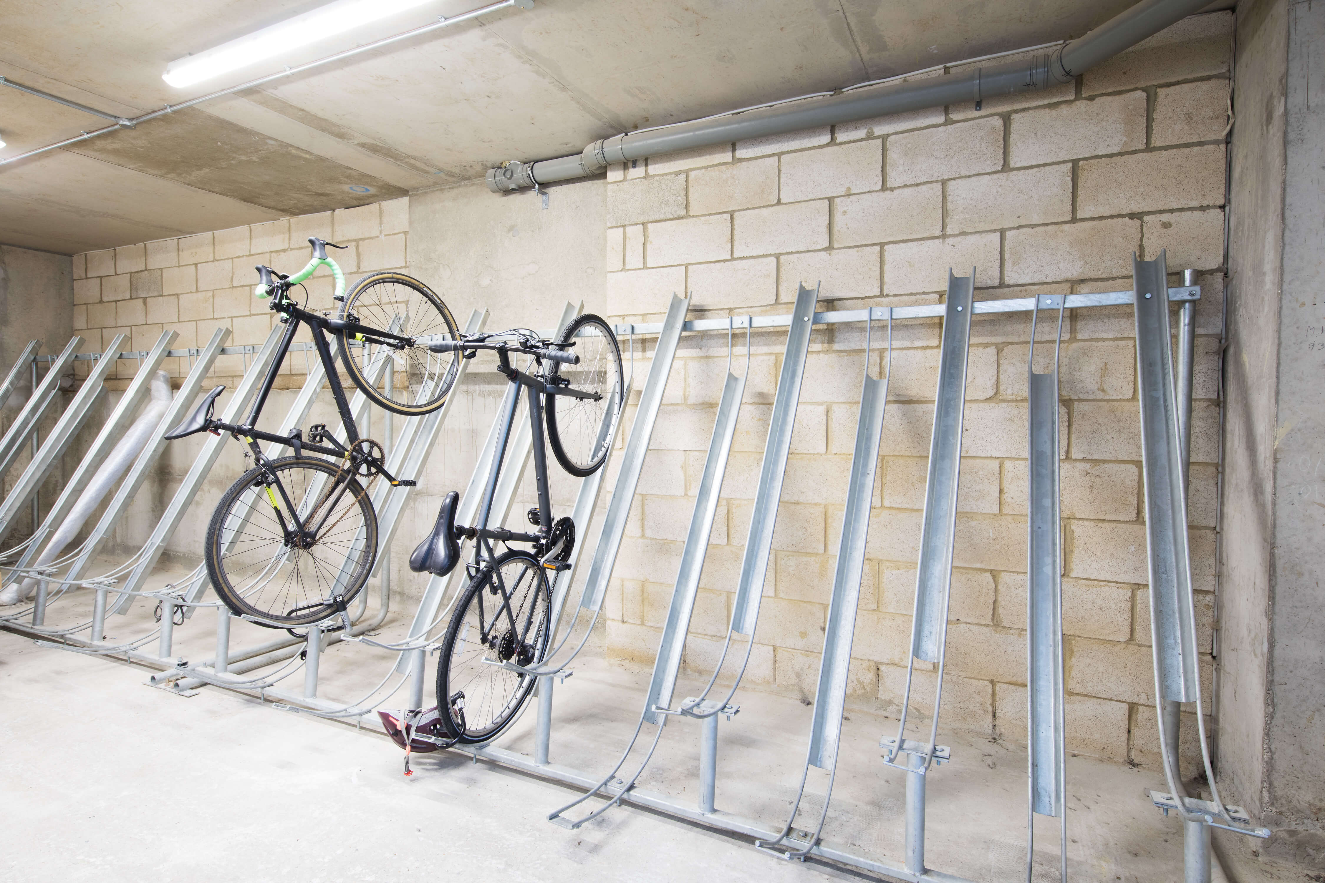 Bike storage area at Quantum Court