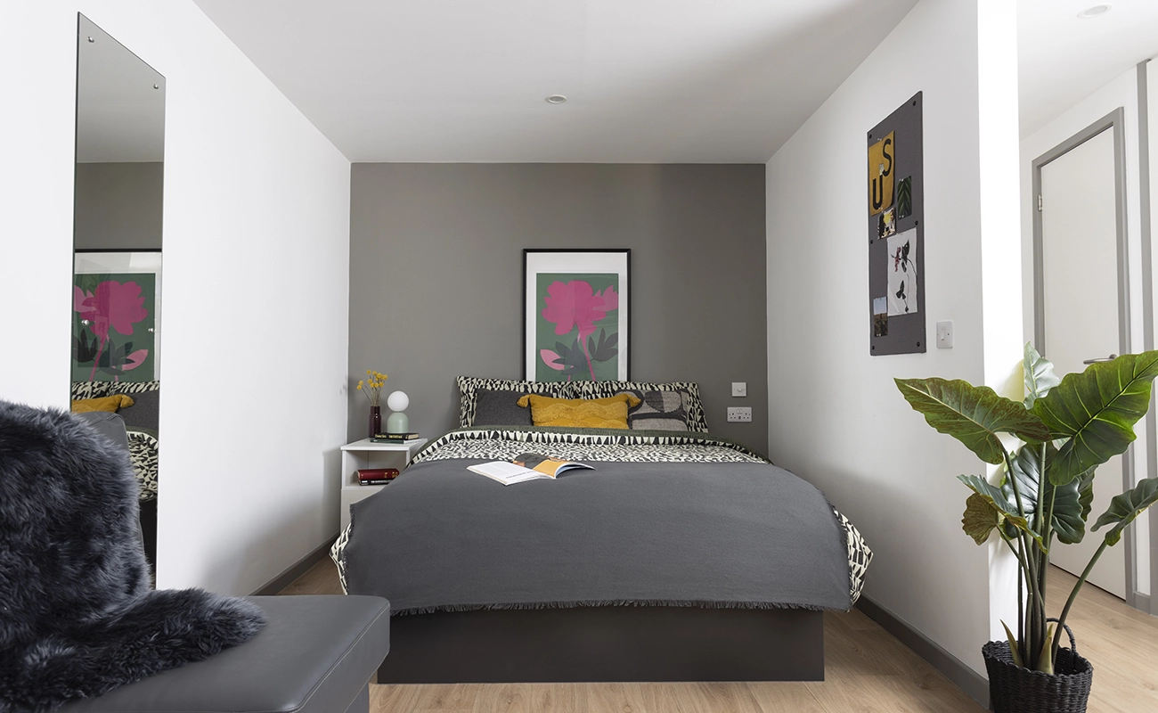 Bedroom in a Premium Range 1 Studio