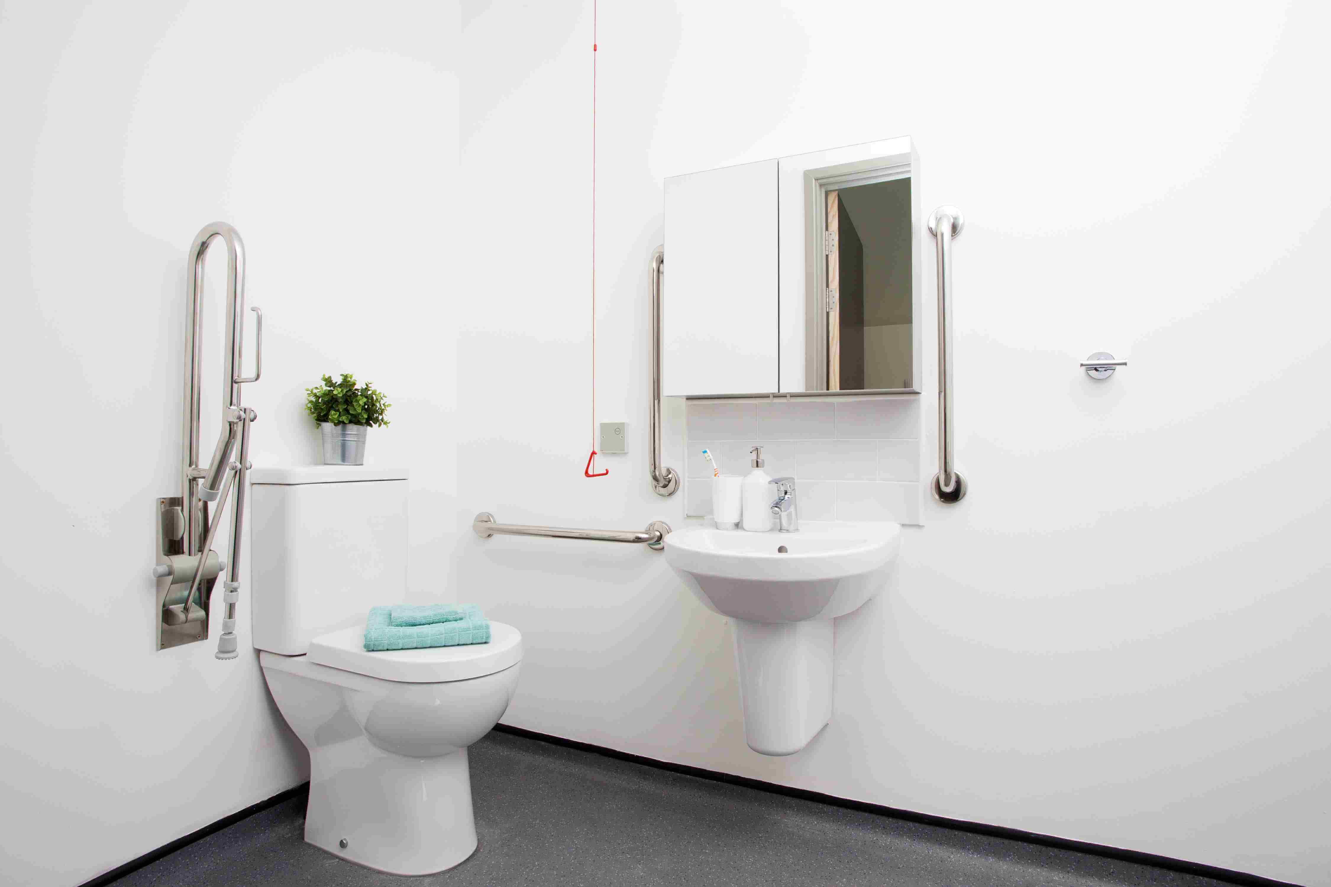 Classic accessible studio room bathroom