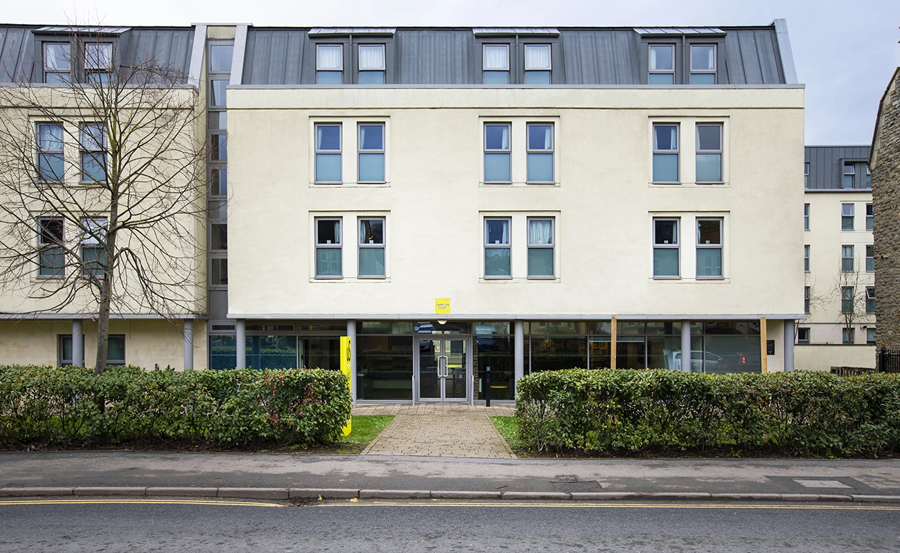 Entrance of the Charlton Court building