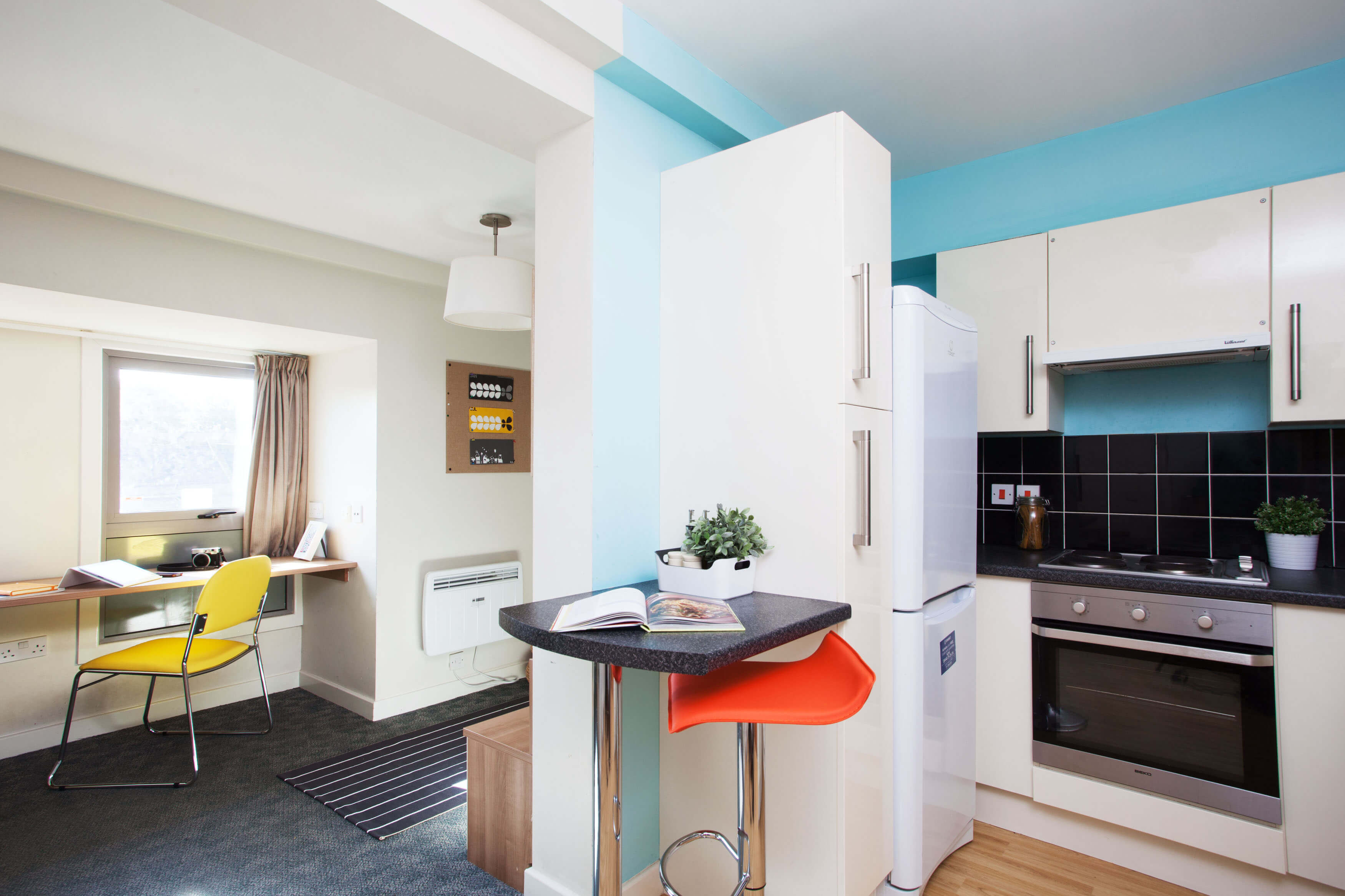 Kitchen and study desk 