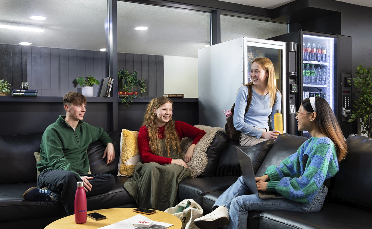 Students in the common room