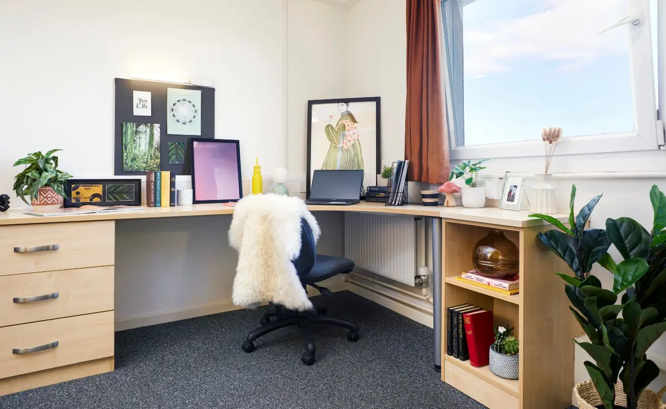 Study space in an Accessible Ensuite Premium Range 1