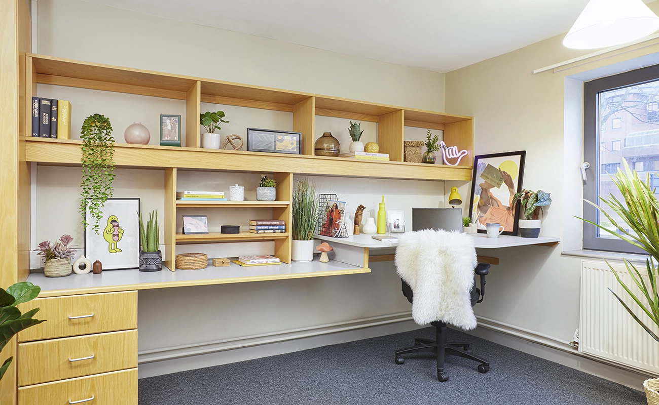 Study space in an Accessible Ensuite Classic room