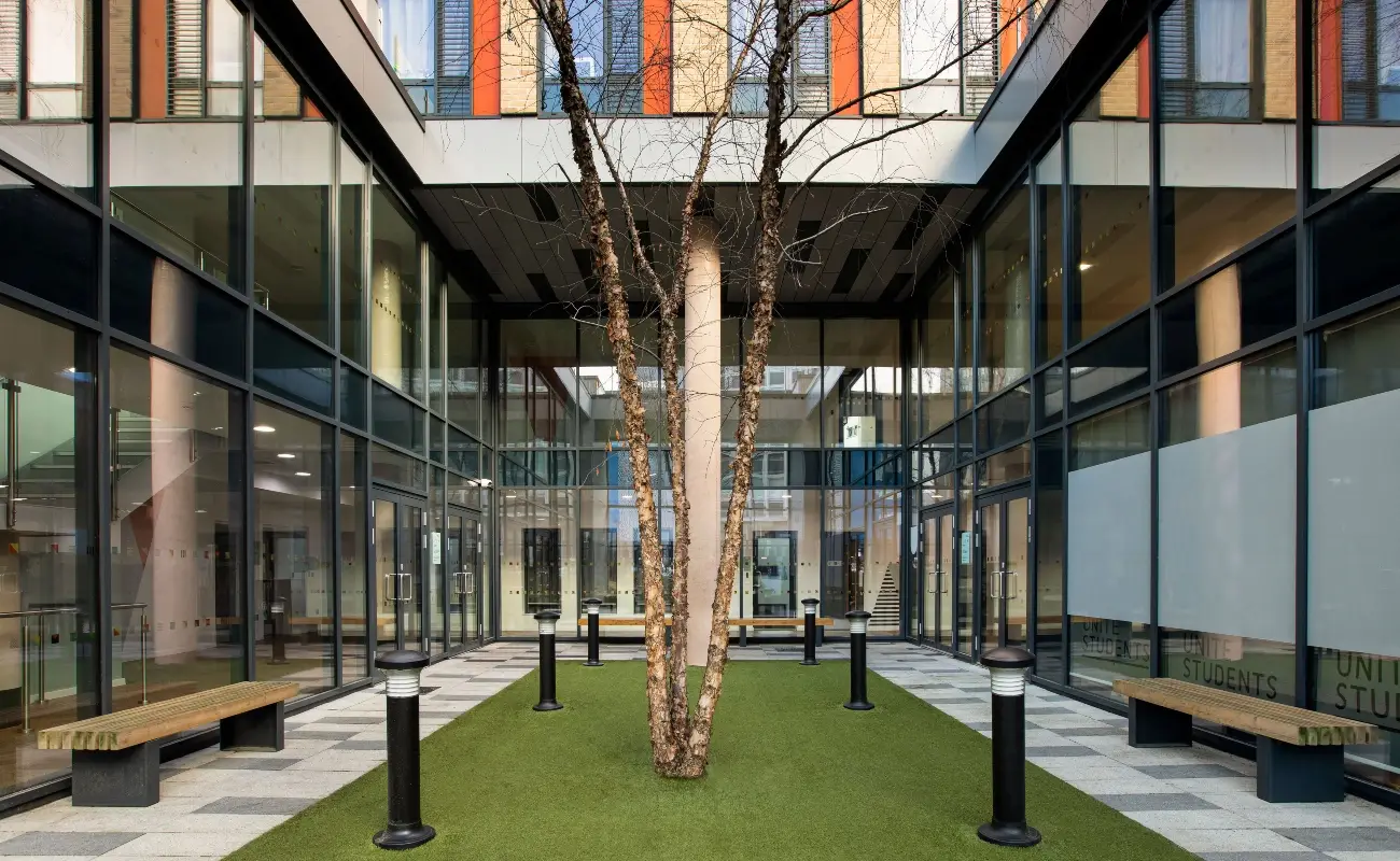 Courtyard space at Staniforth House