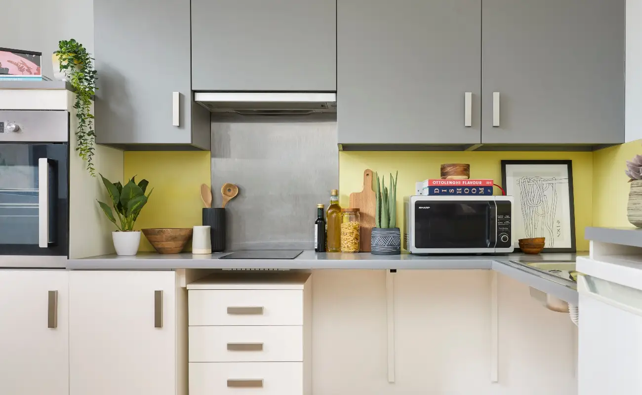 Kitchen in an Accessible Studio Classic