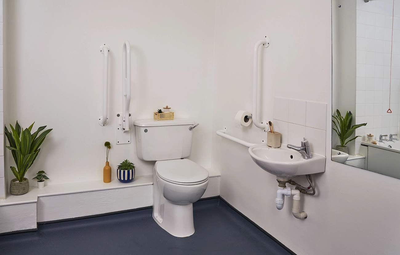 Bathroom in an Accessible Studio