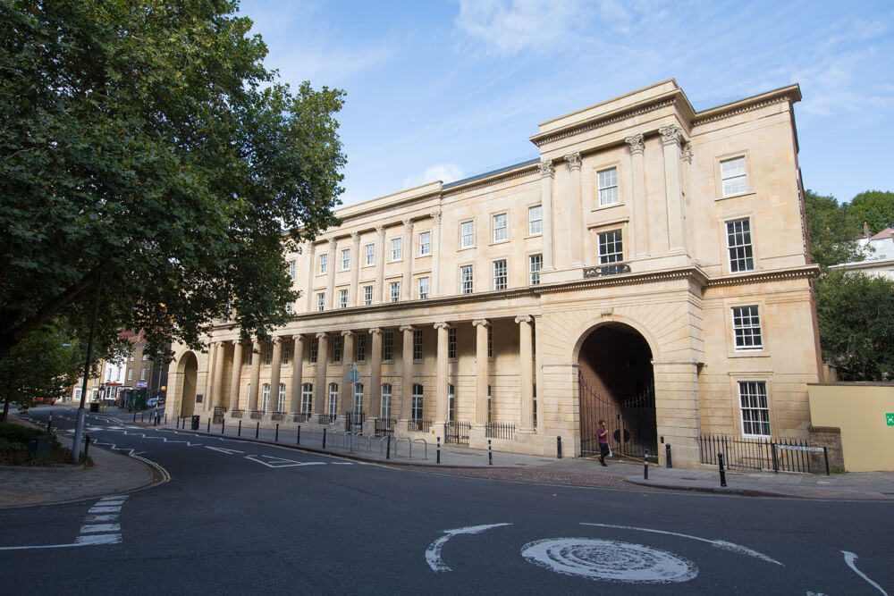 Exterior of Brunel House building