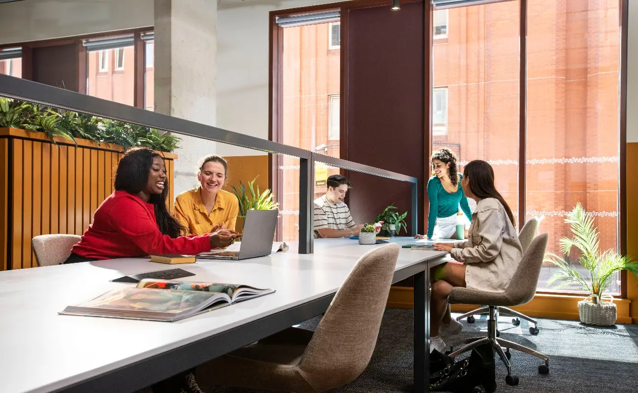 Students in the study area