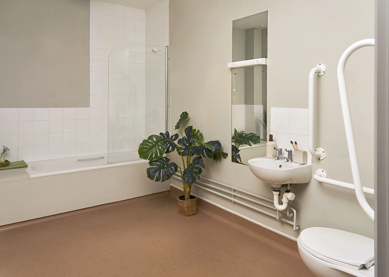 Bathroom in an Accessible Studio
