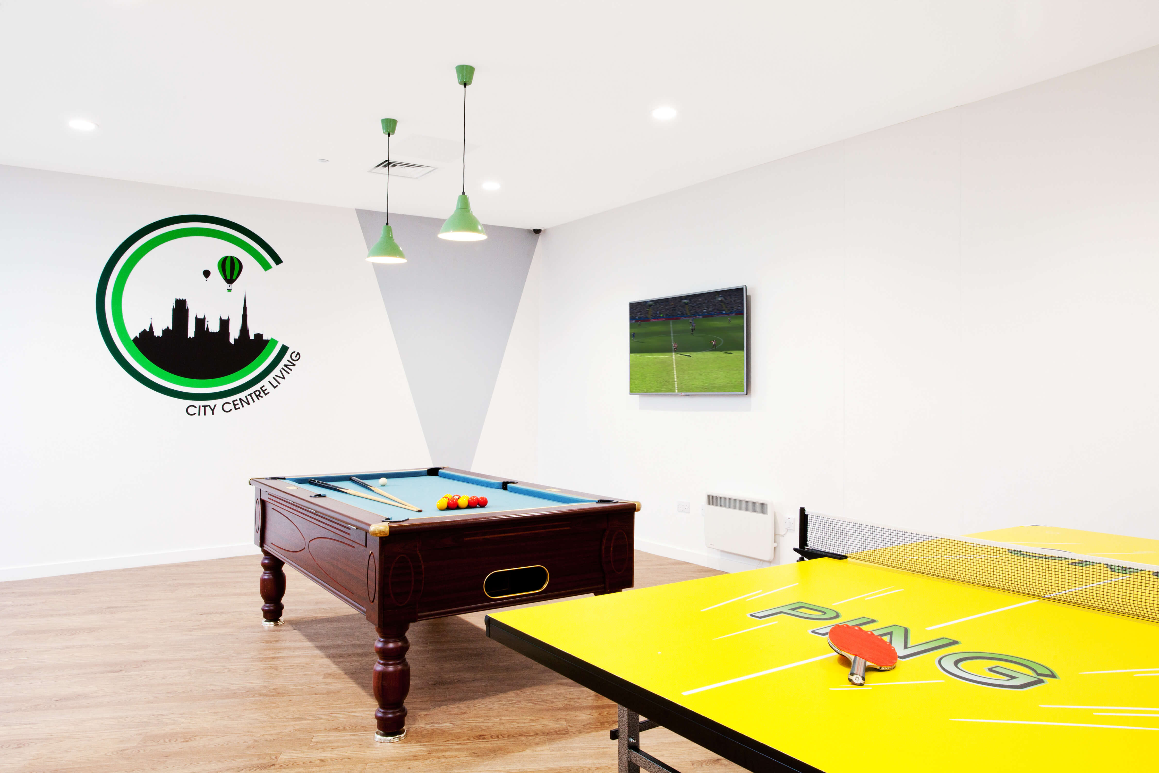 Ping pong & pool table