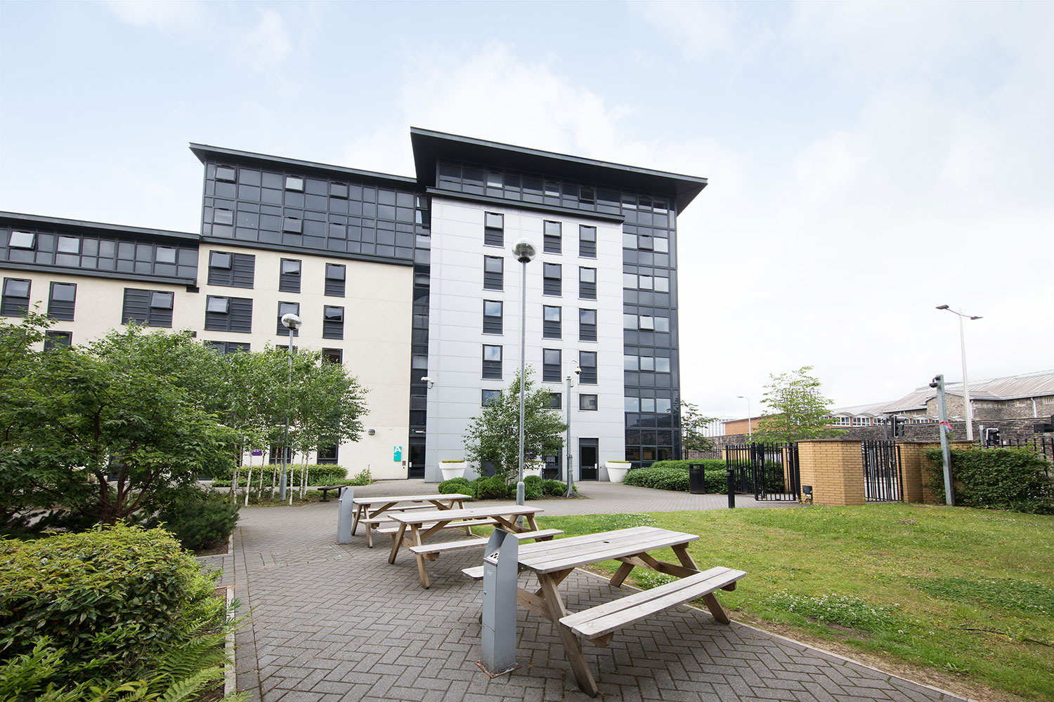 Unite Students accommodation at Adam Street Gardens in Cardiff