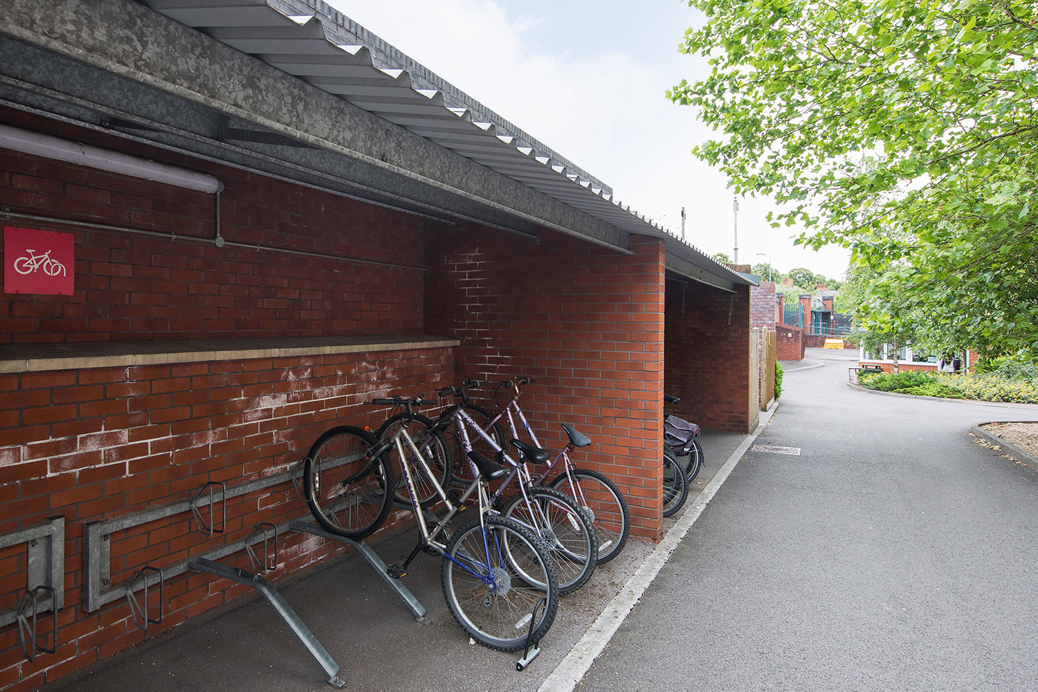 Bike storage area Cambrian Point