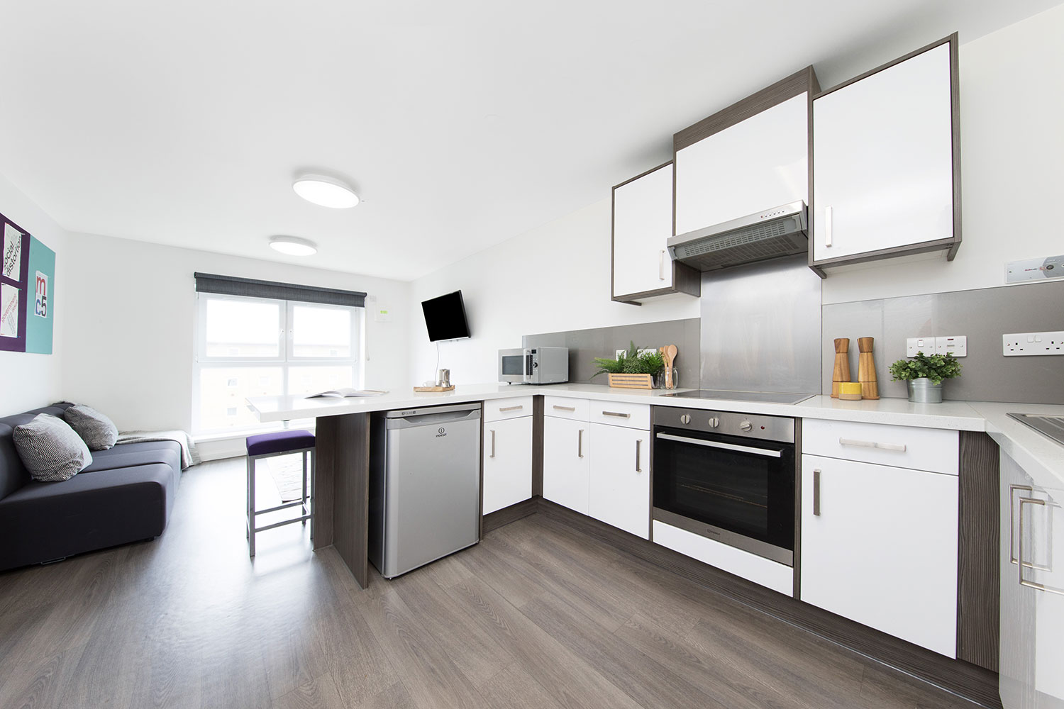 Shared kitchen area at Cambrian Point