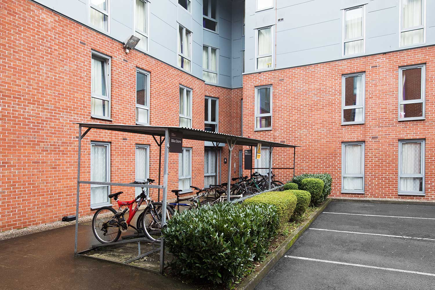 Bike storage at Queen's Park House