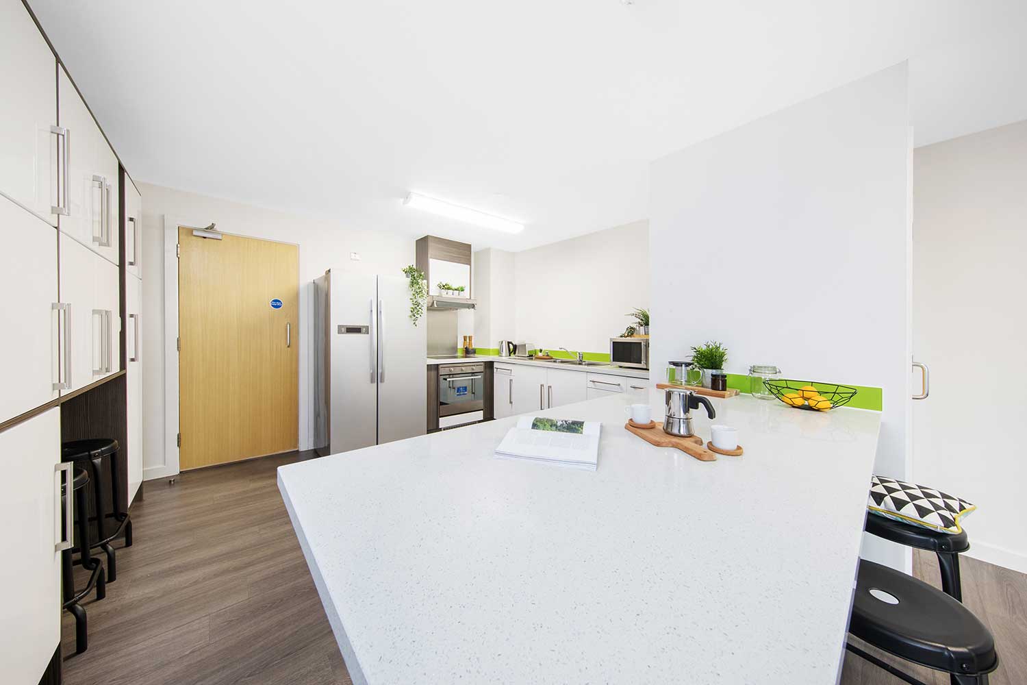 Shared kitchen area at Queens Park House