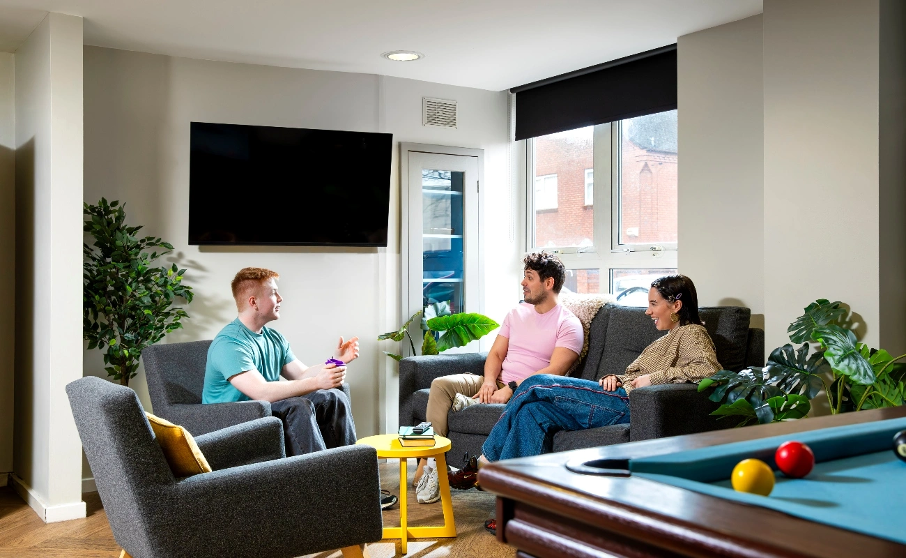 Students in the common room