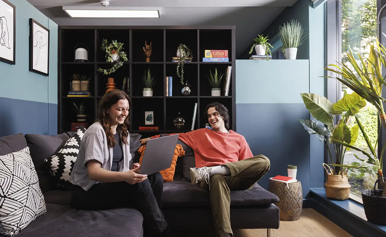 Students in the common room