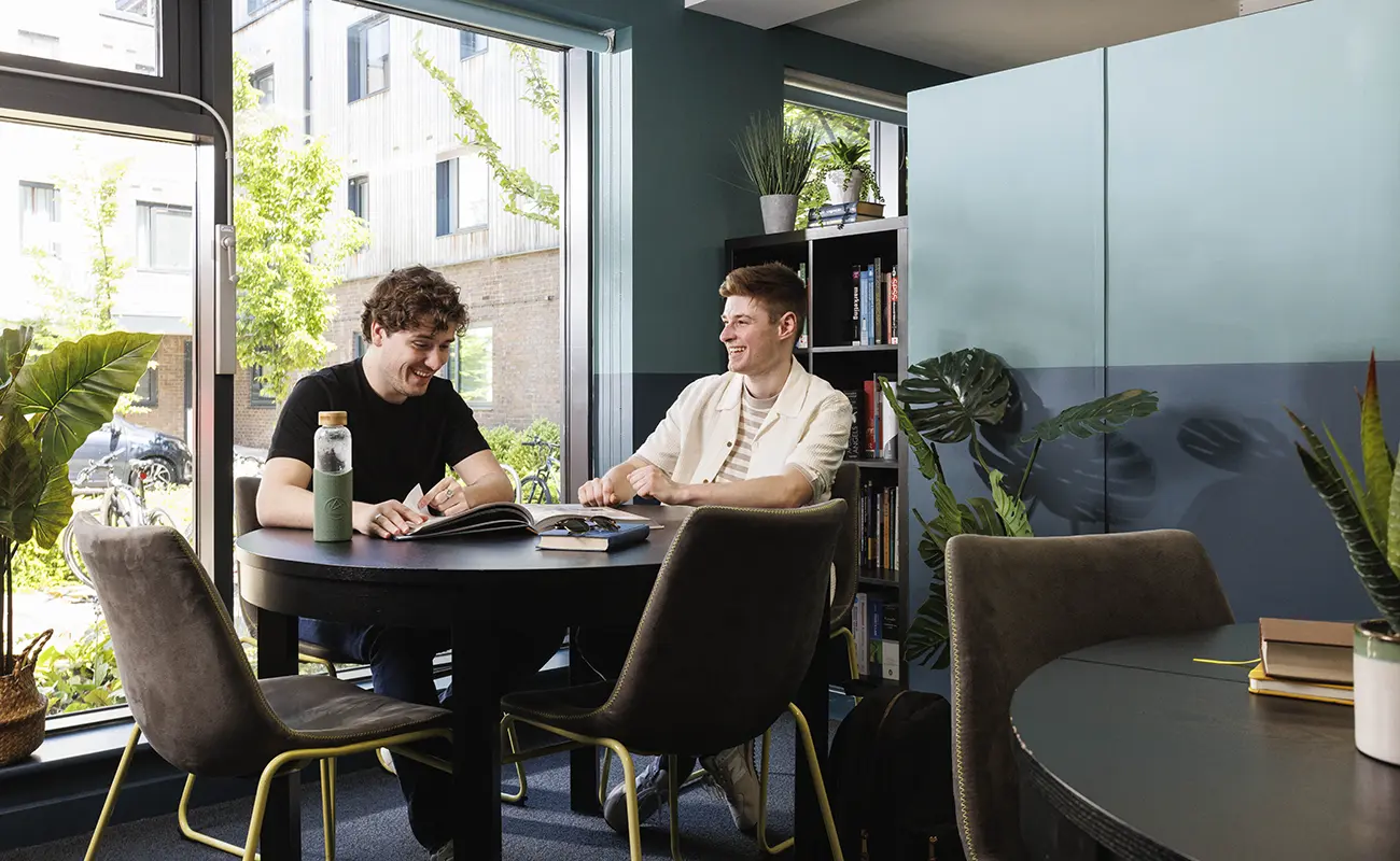 Students in the study area