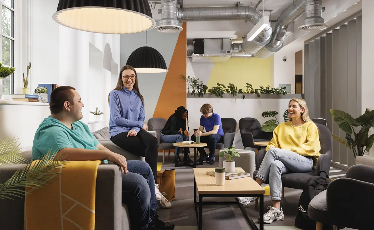 Students in the common room