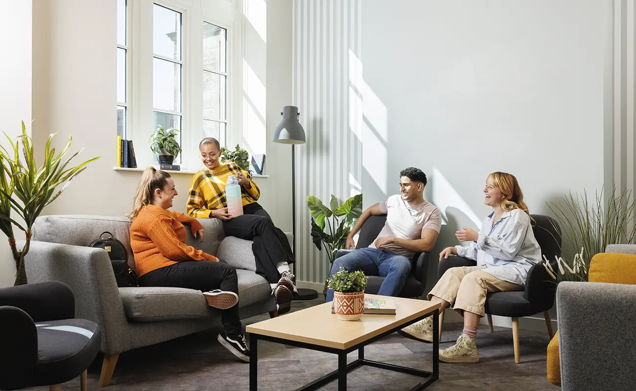 Students in the common room