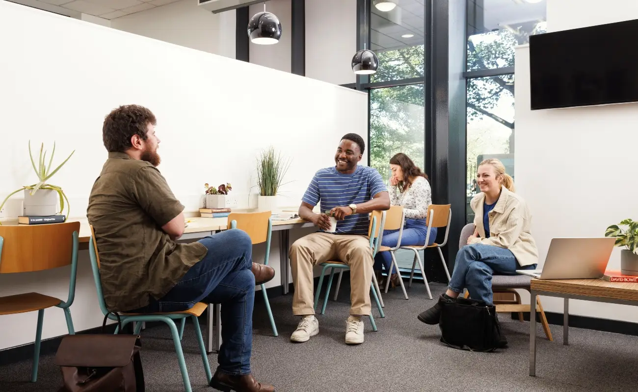 Students in the study area