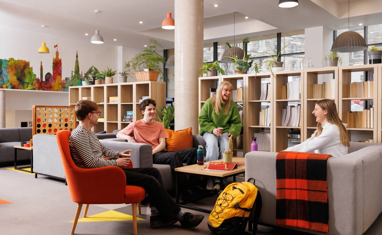 Students in the common room