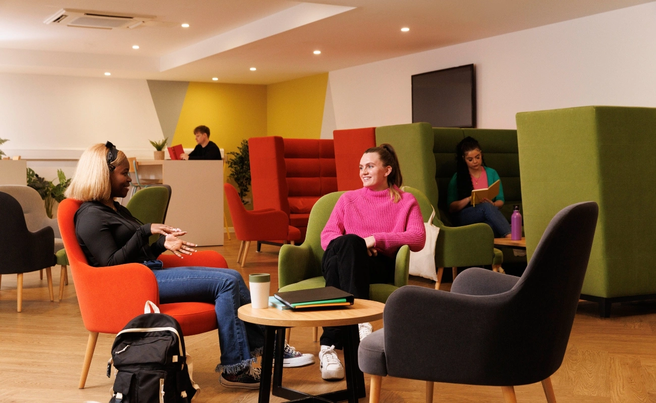 Students in the study area