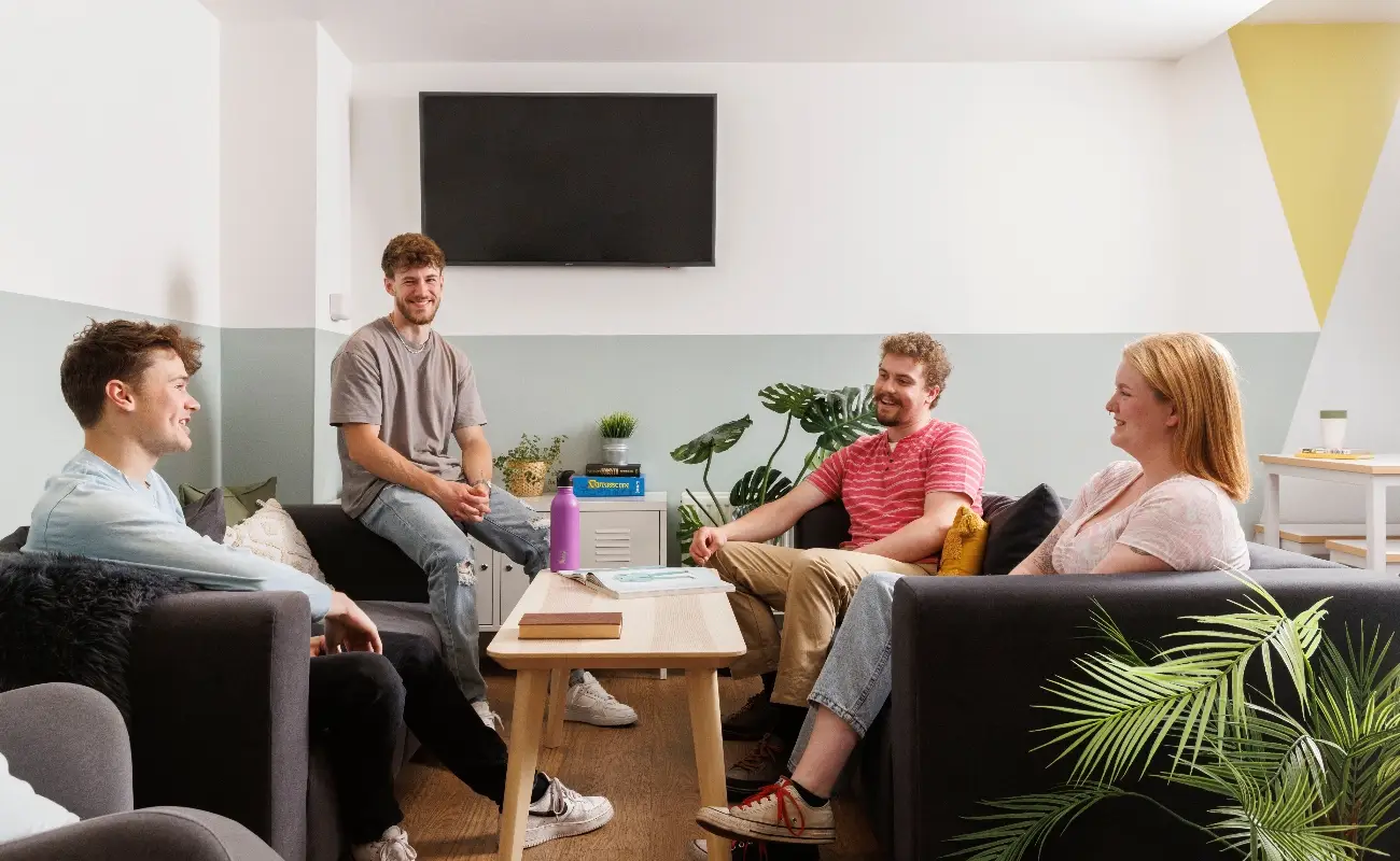 Students in the common room