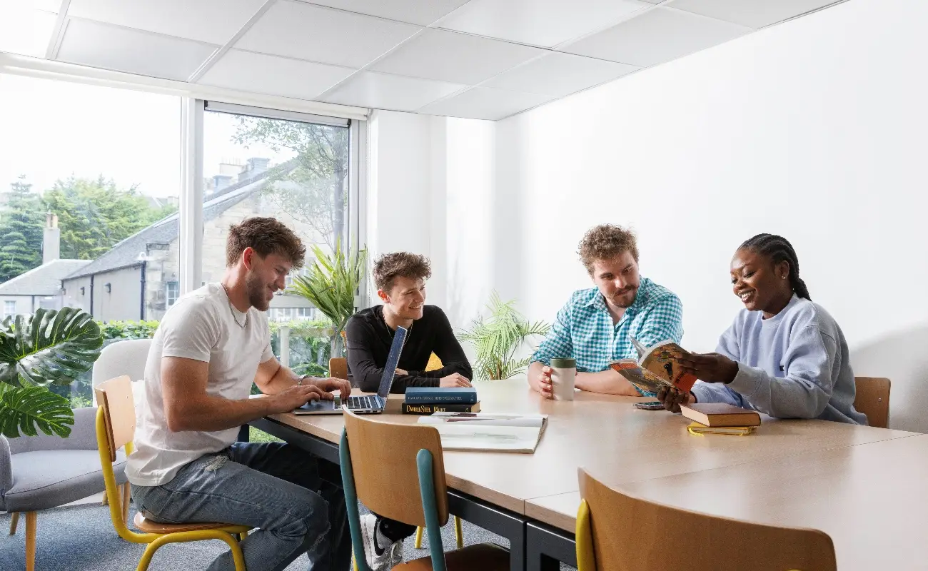 Students in the study area