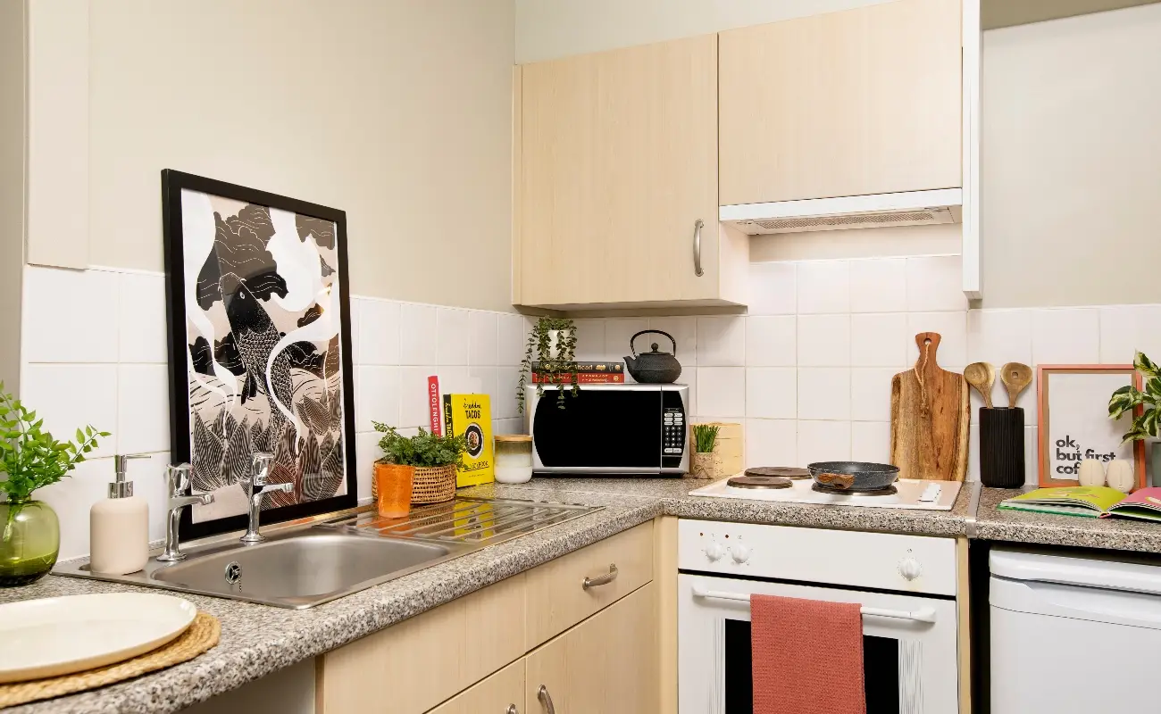 Kitchen in a One Bedroom Flat Classic