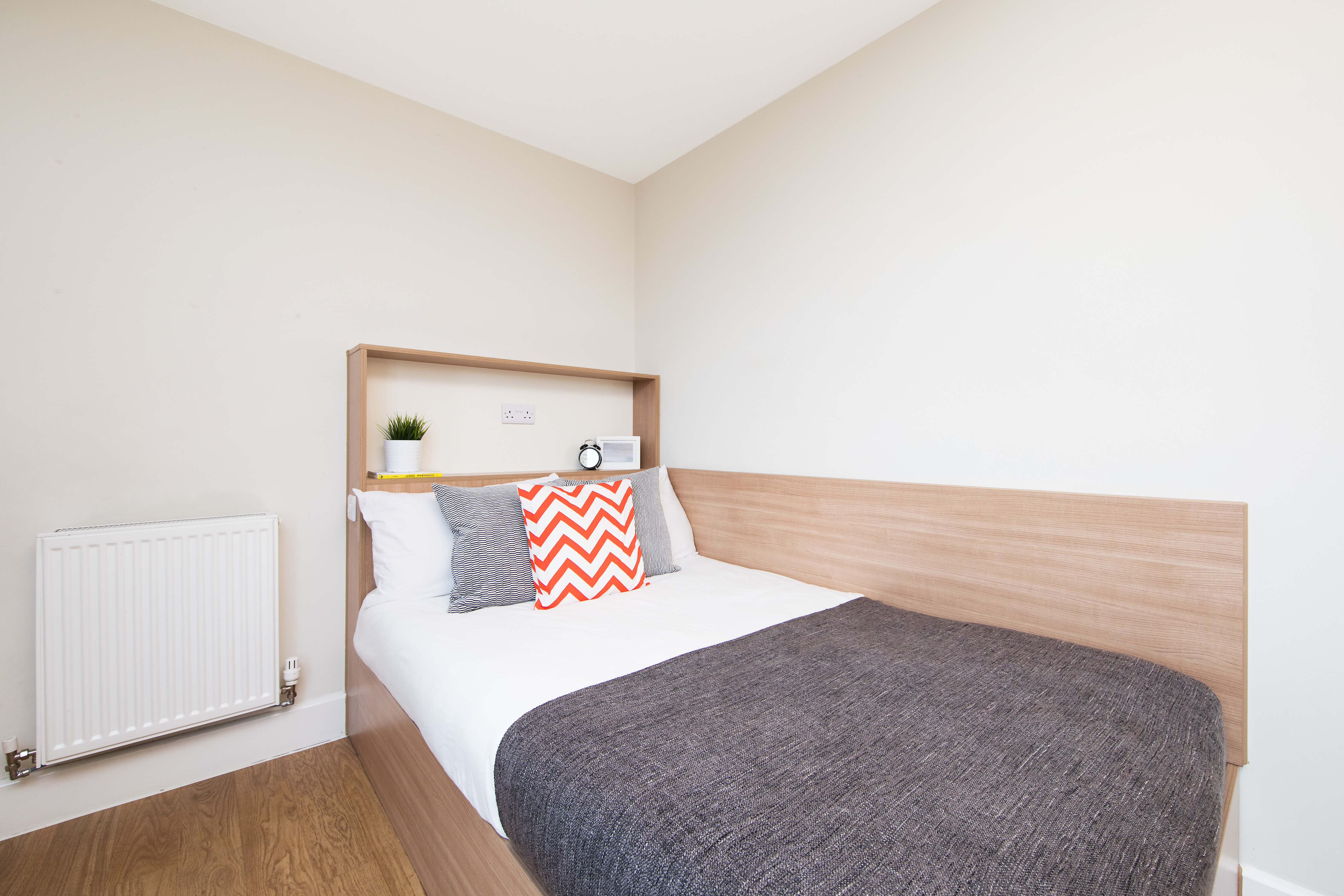 Bed in a flat