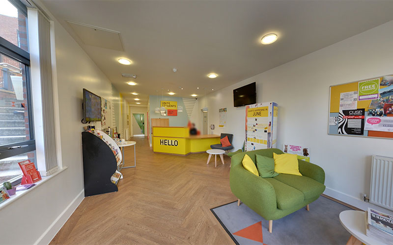 Reception area