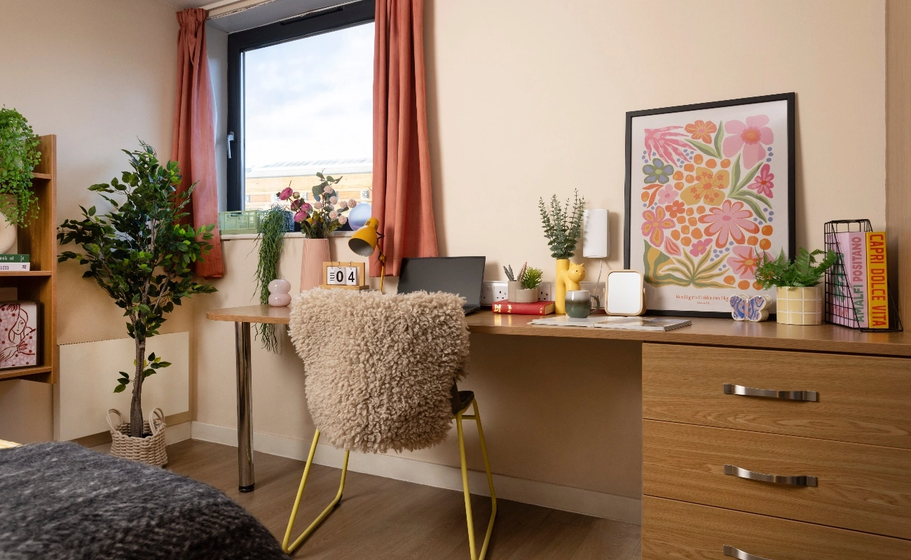 Study space in an Accessible Ensuite Premium Range 1