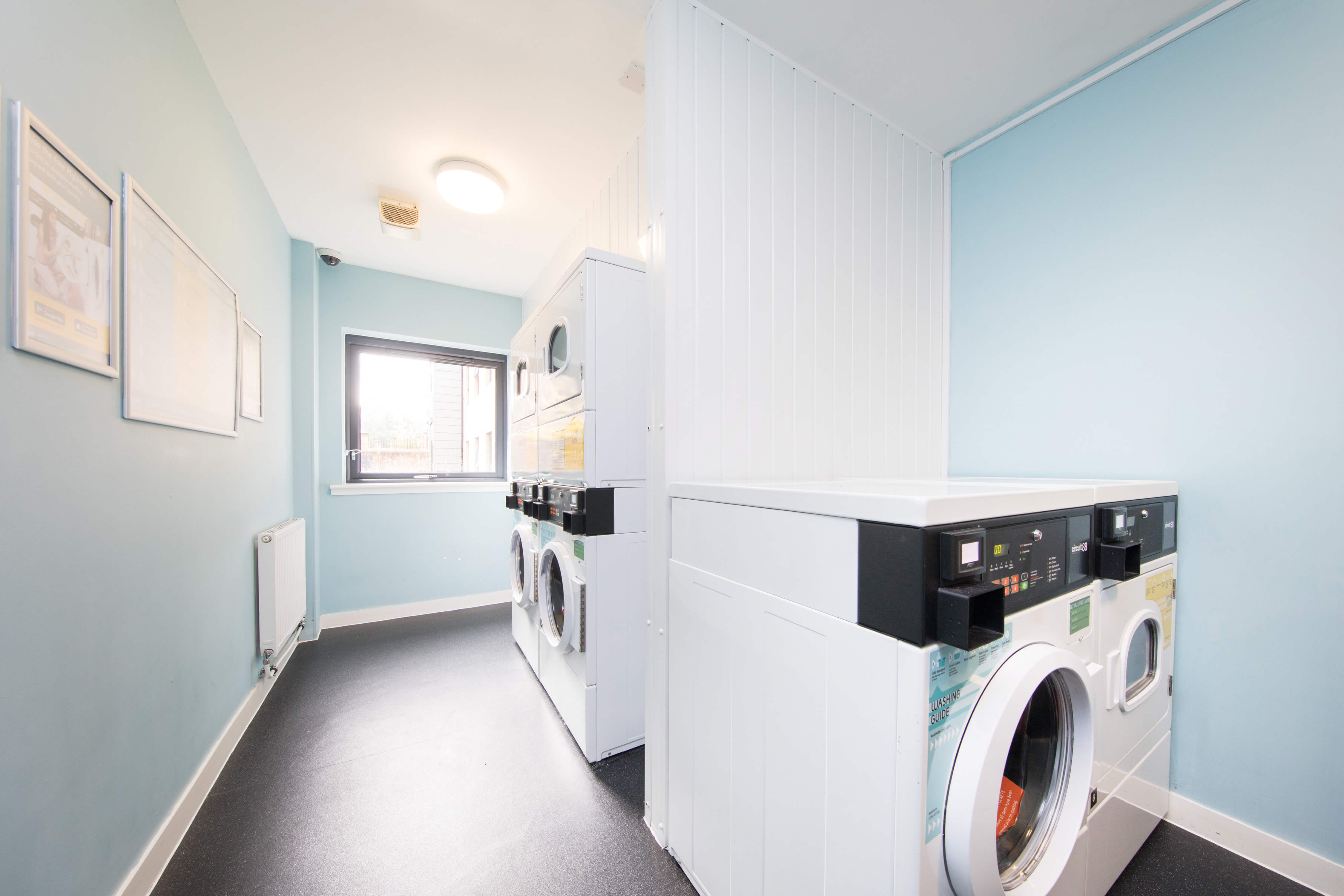 Laundry machines at Tramworks