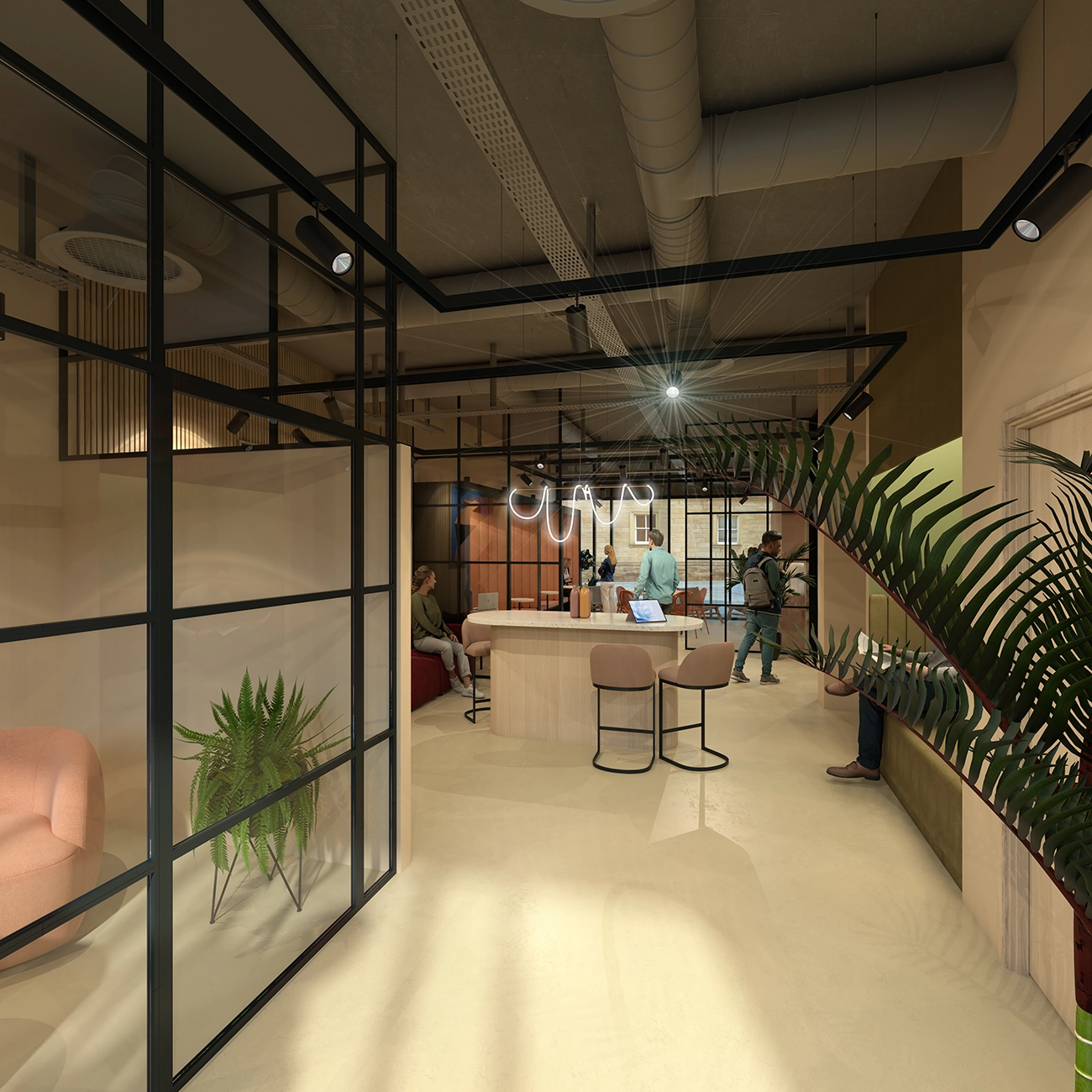 CGI of the new common area