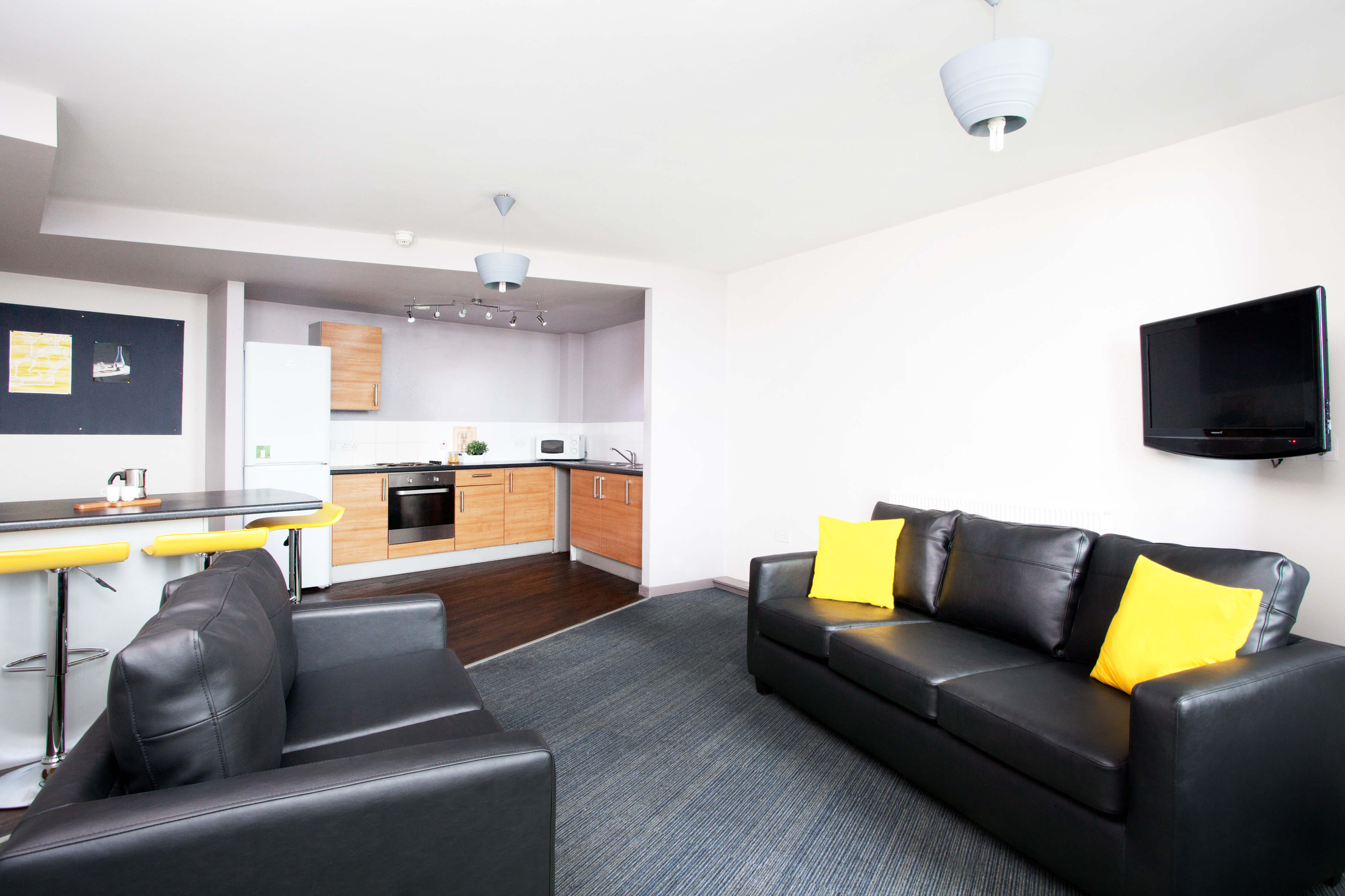 Shared kitchen area at Broadcasting Tower