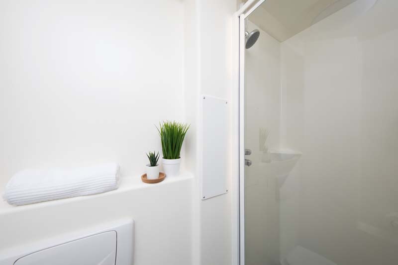 Shower cubicle in a Premium Range 1 En-suite room