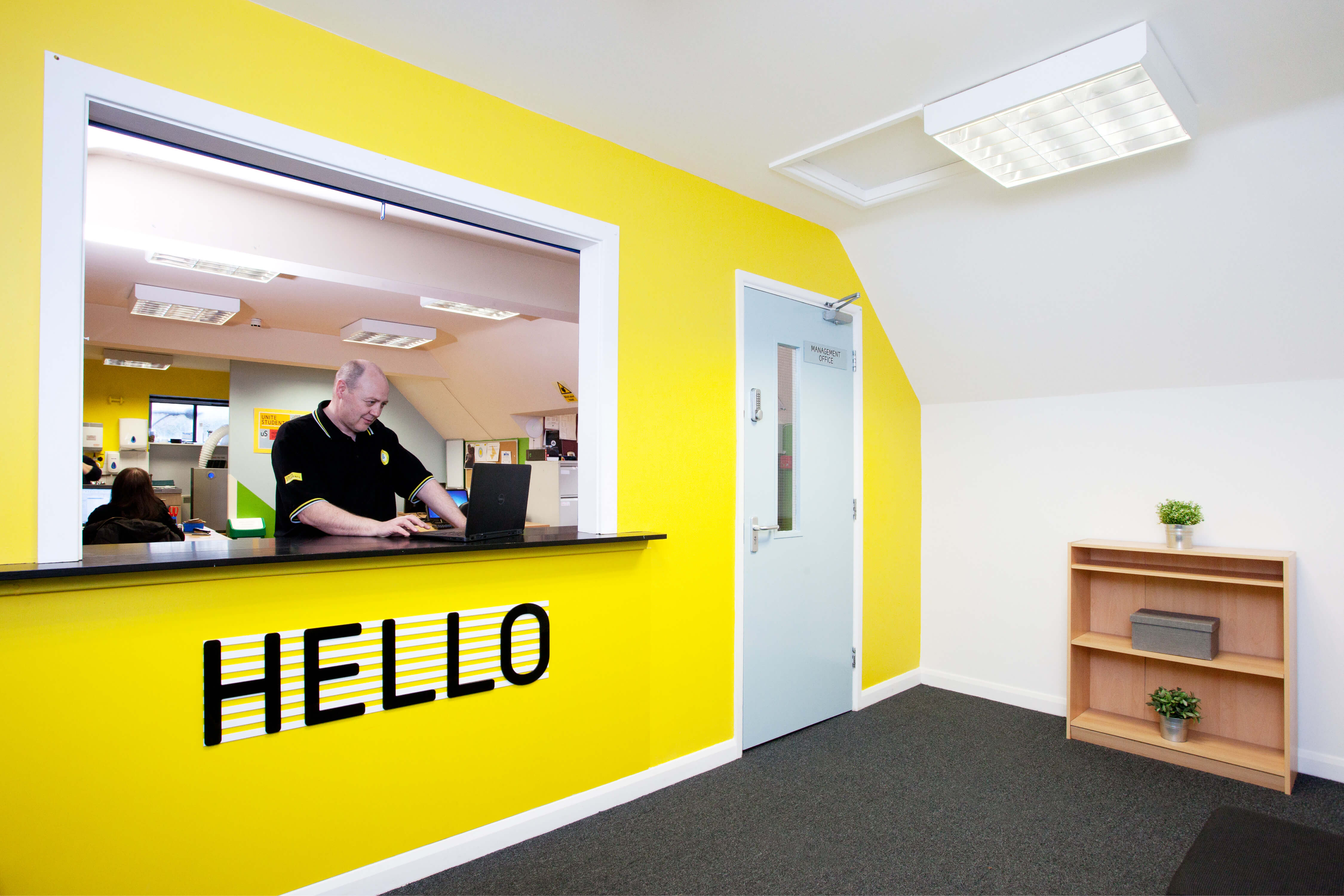 Reception area at James Baillie Park