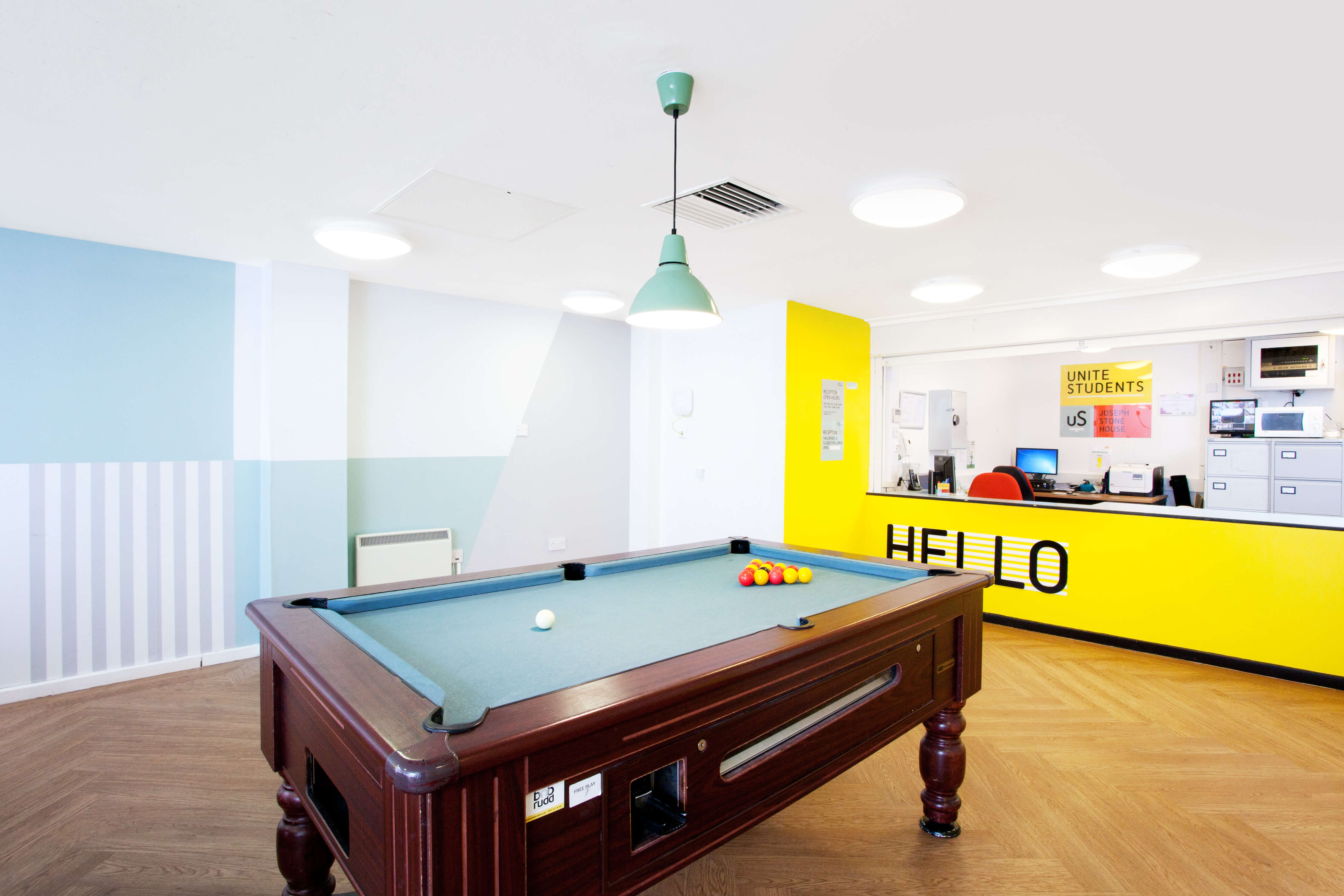 Reception area at Joseph Stones House