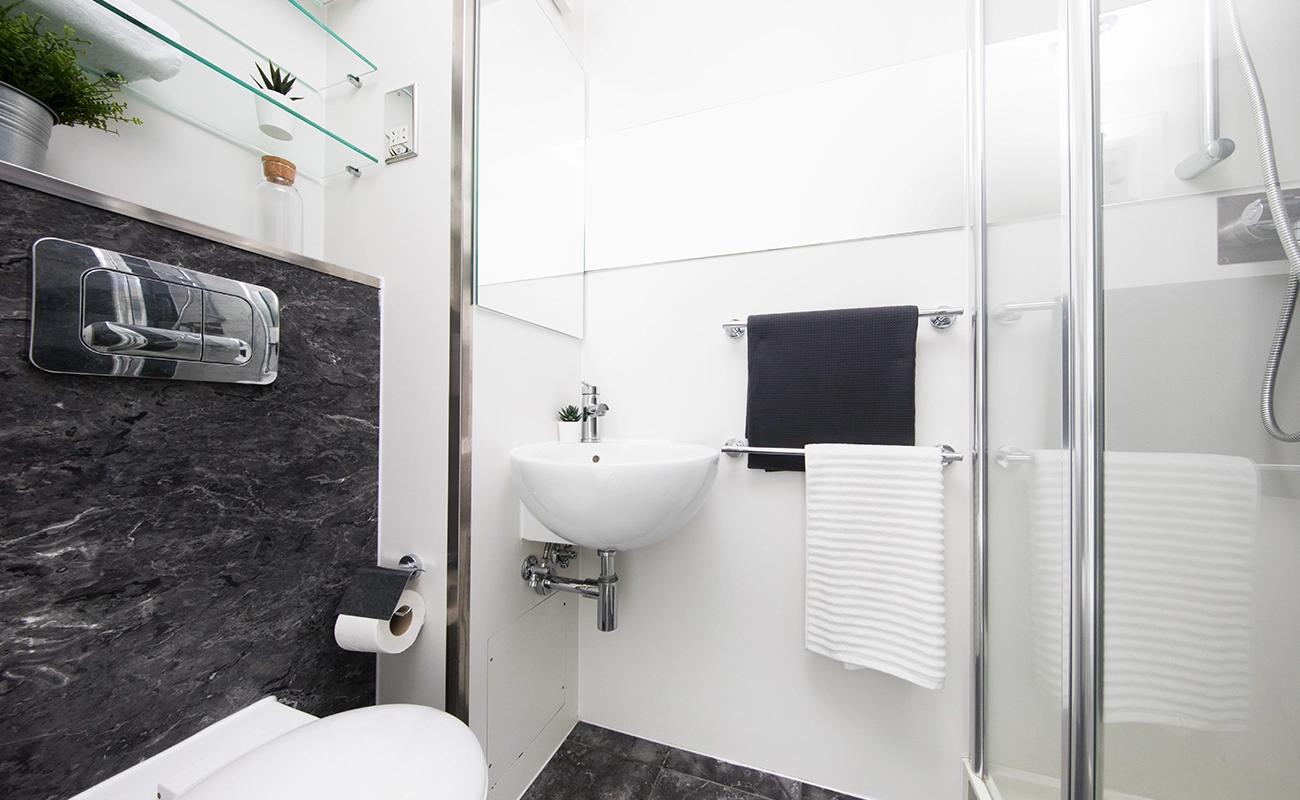 Bathroom in the Ensuite Premium Range rooms and Studios