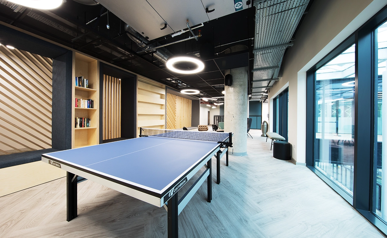 Ping Pong table in the common room