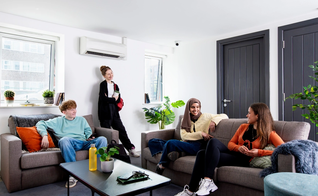 Students in the common room