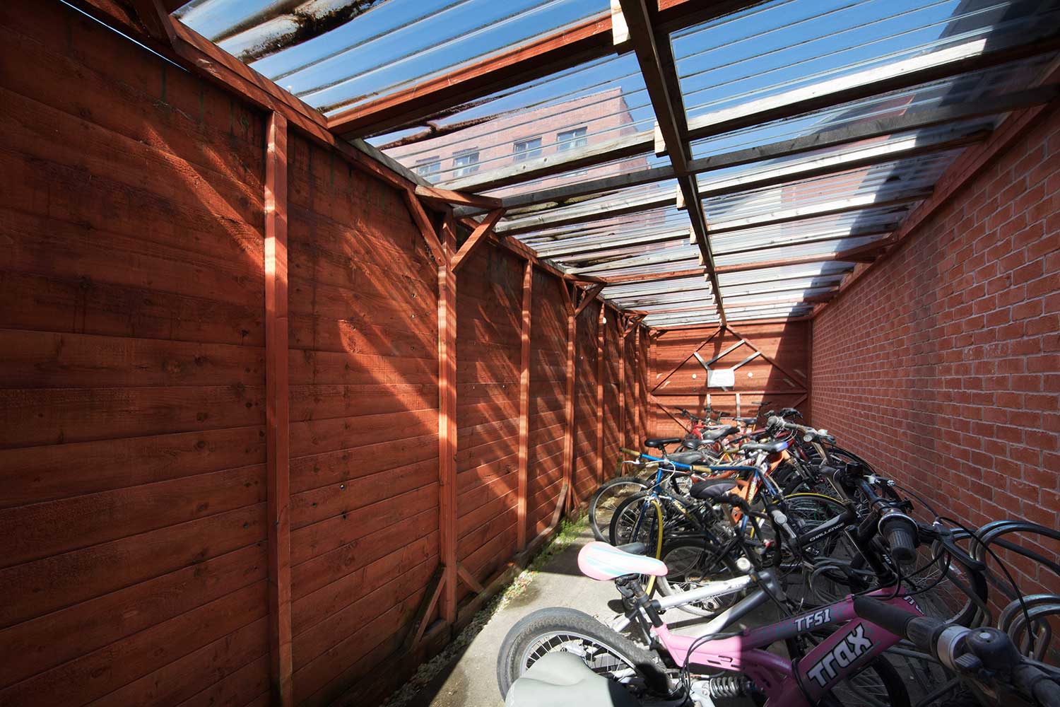 Bike storage at Castle Court