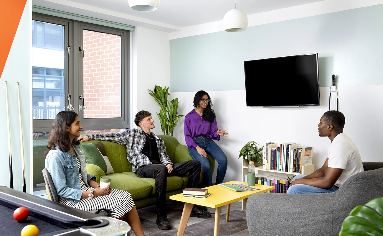 Students in the common room