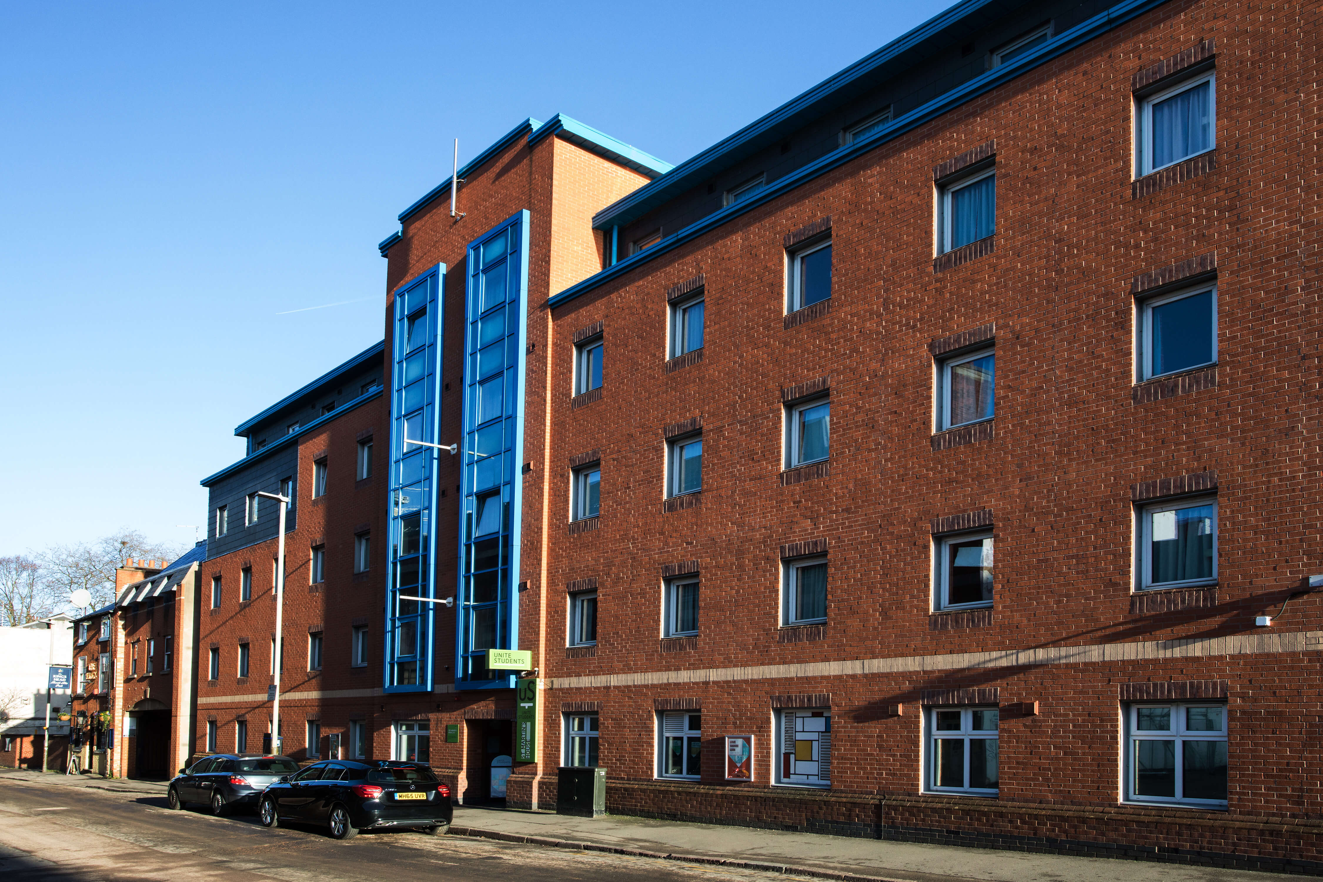 Unite Students accommodation at St Martin's House in Leicester