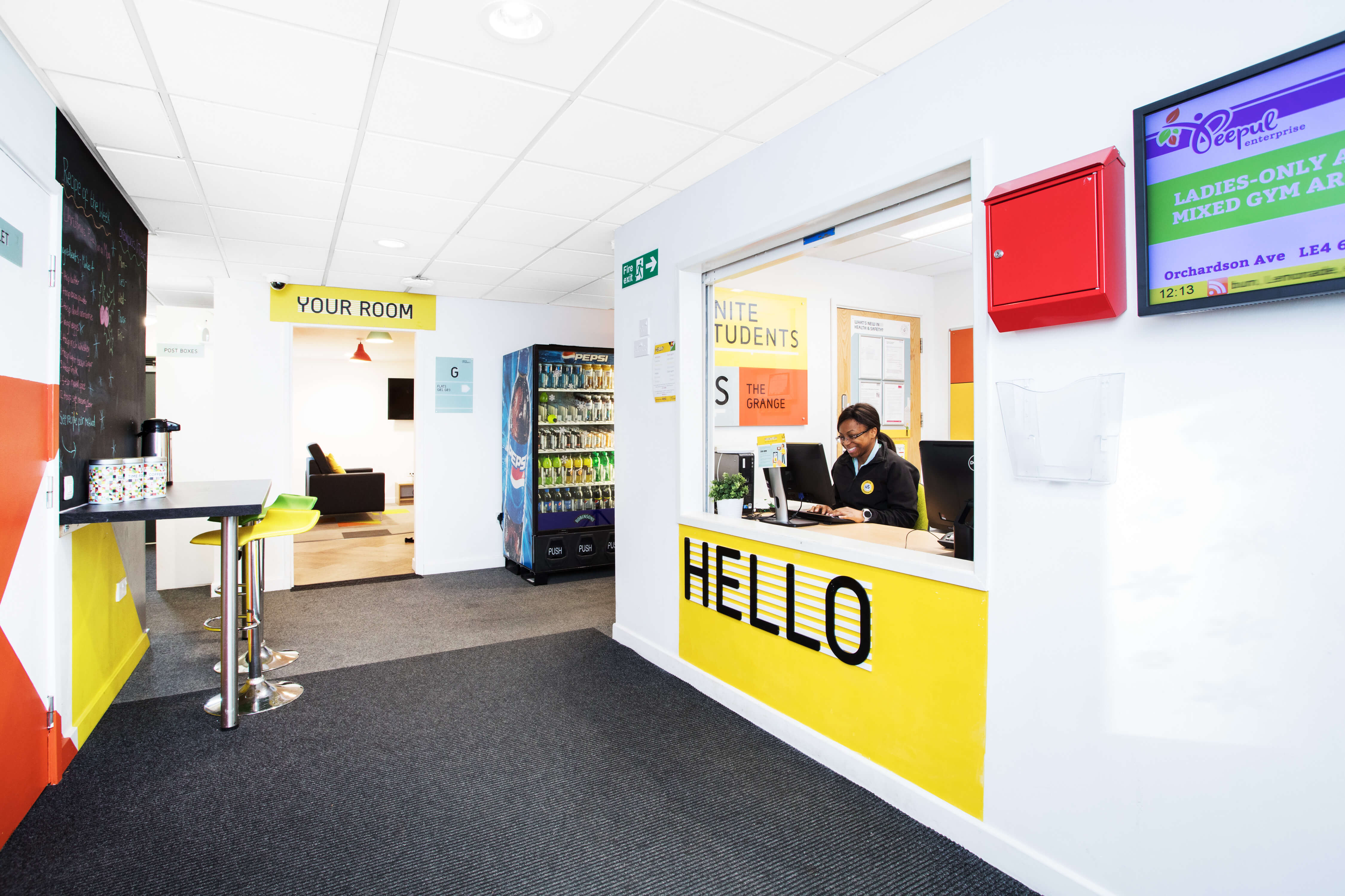 Reception area at The Grange